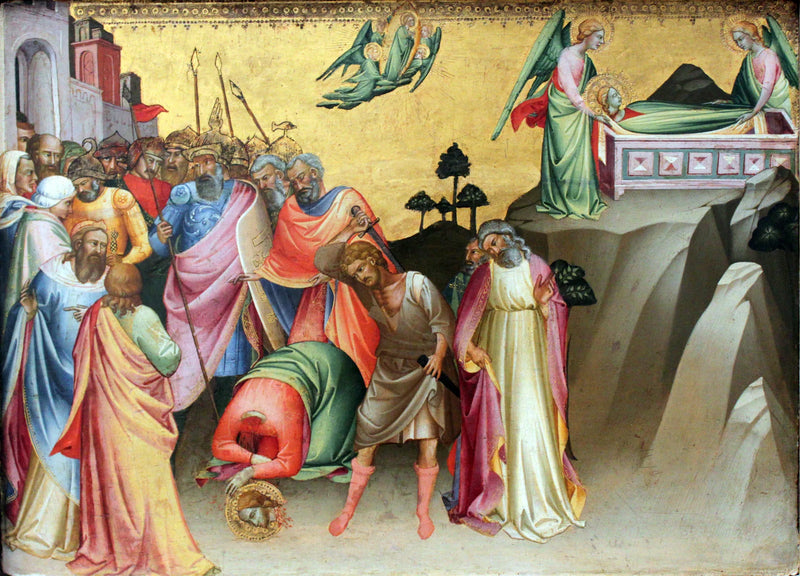 การตัดศีรษะนักบุญ Catherine แห่งอเล็กซานเดรีย - Lorenzo Monaco