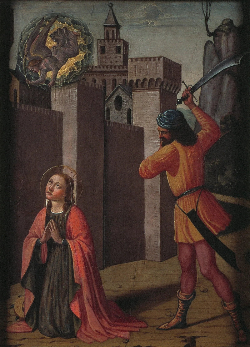 การตัดศีรษะนักบุญ Catherine แห่งอเล็กซานเดรีย - Pinturicchio