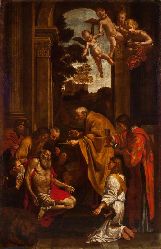 การรับศีลครั้งสุดท้ายของนักบุญเจโรนิม - Domenichino