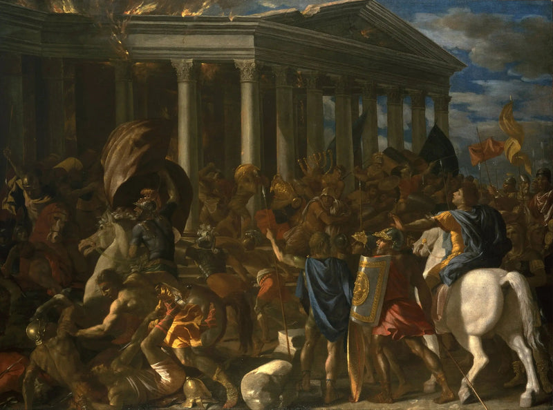 การทำลายวิหารเยรูซาเล็ม - Nicolas Poussin