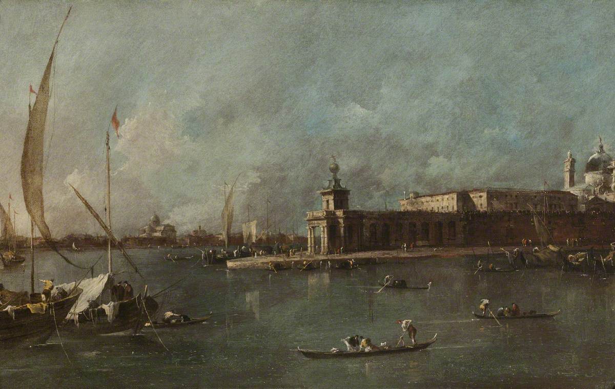 La Dogana, Venise - Francesco Guardi image 1 reproduction de peinture à l’huile