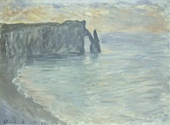 หน้าผาอาวาลพร้อมประตูและเข็ม - Claude Monet
