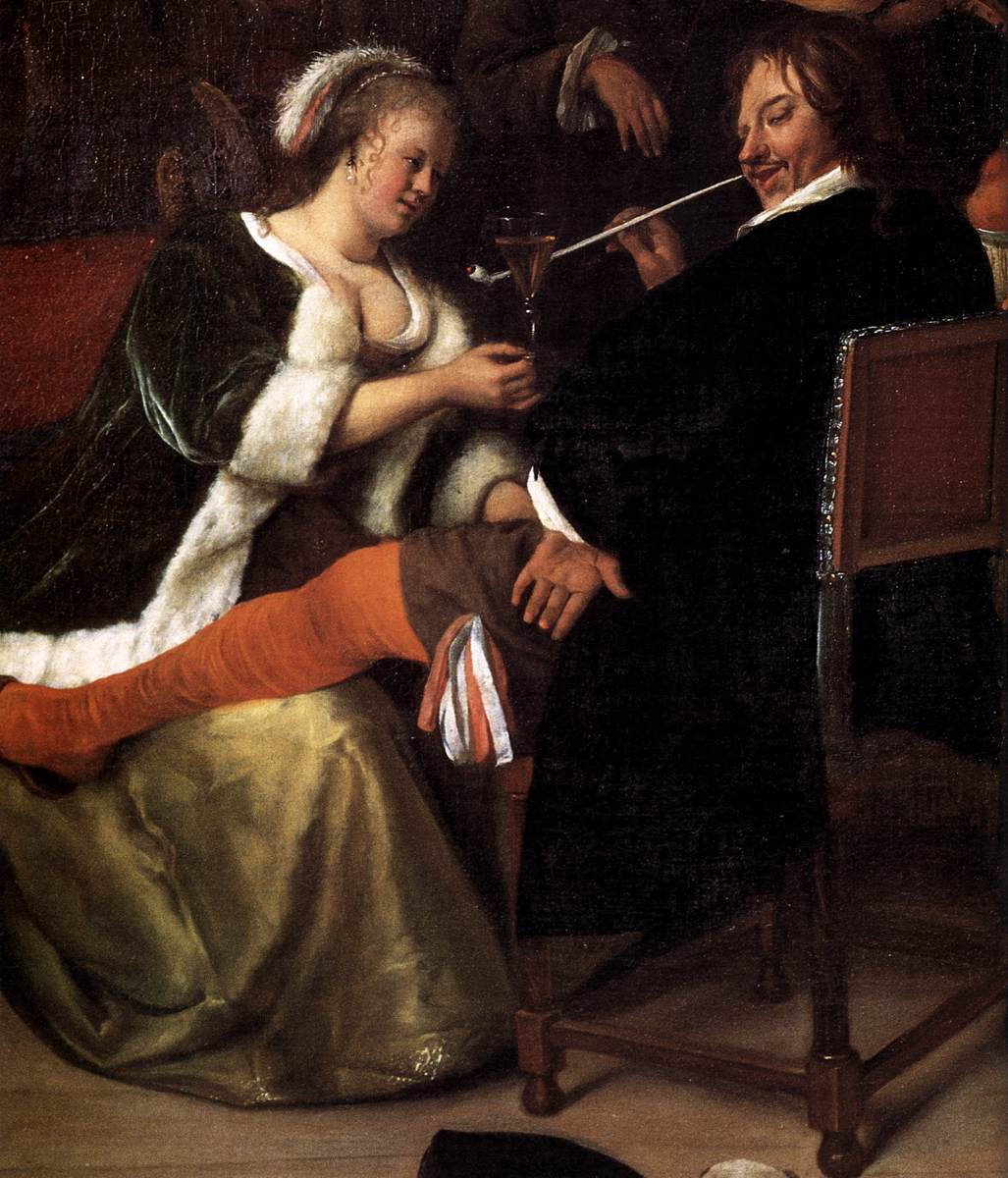 La famille dissolue - Jan Steen image 1 copie peinte à la main à l’huile