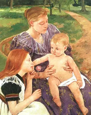La famille - Mary Cassatt image 1 copie de tableau peinte à la main