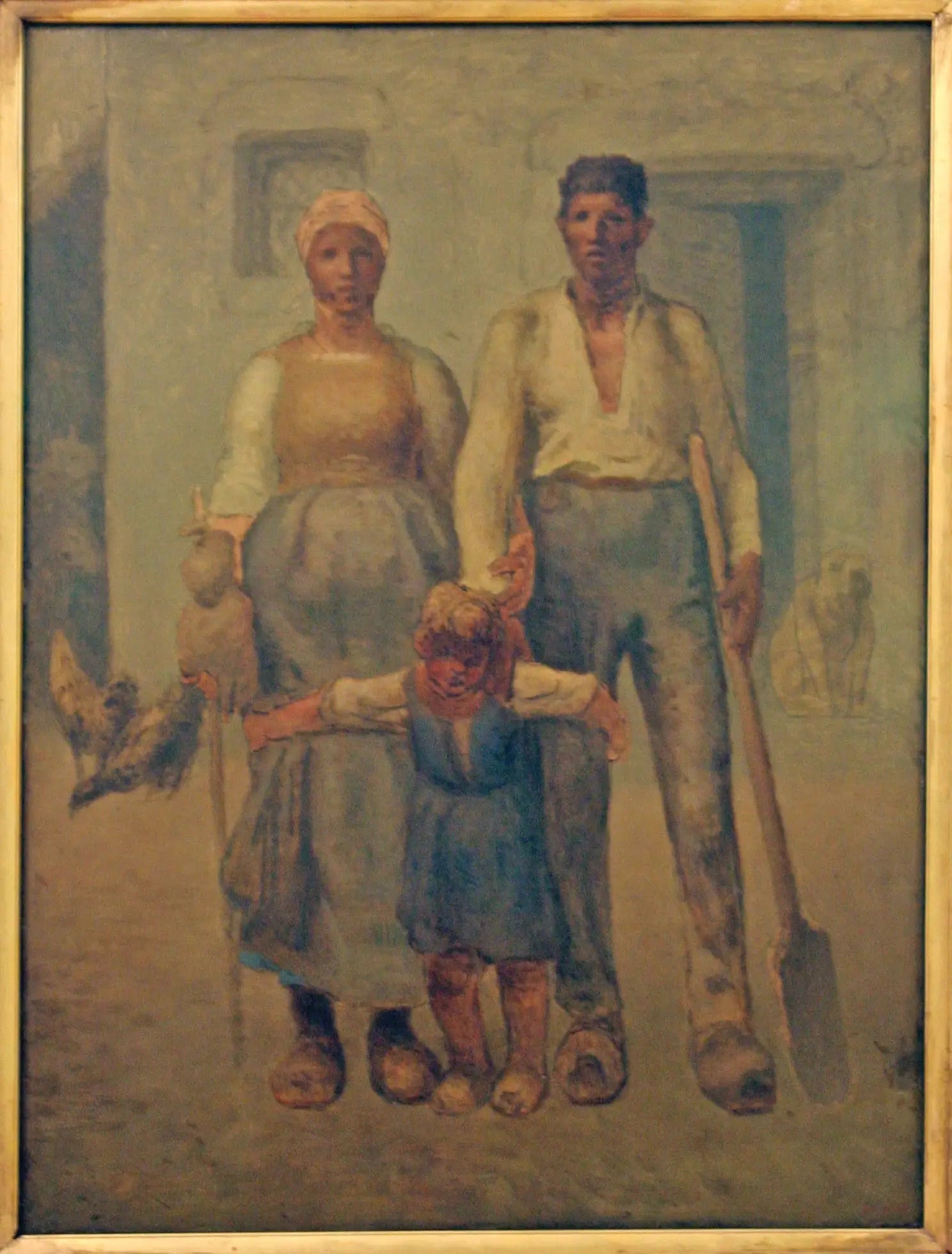 La famille paysanne - Jean-François Millet image 1 copie de tableau peinte à la main