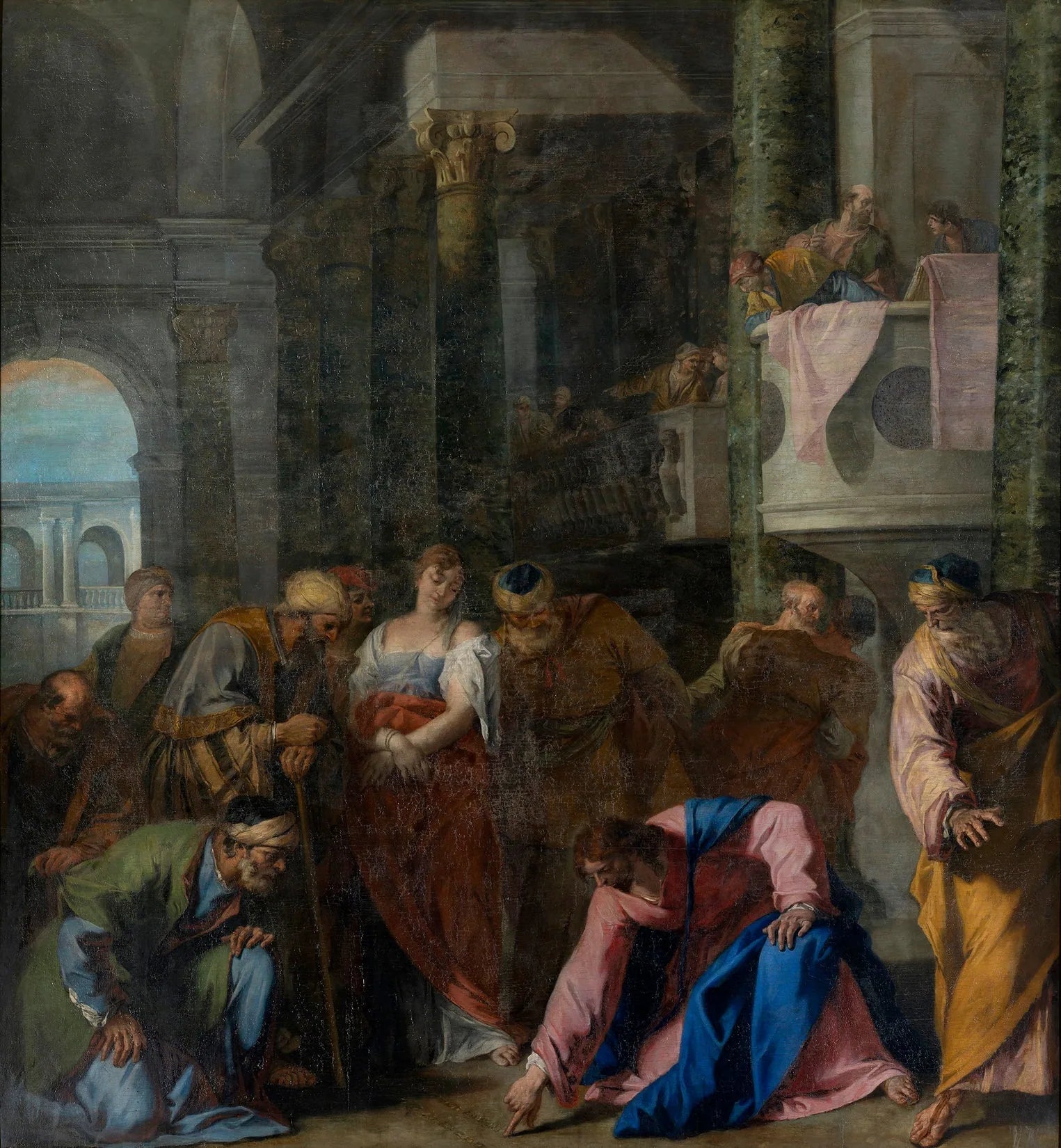 La femme adultère - Sebastiano Ricci image 1 reproduction artisanale de tableau