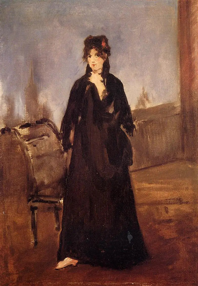 ผู้หญิงในรองเท้าสีชมพู (Berthe Morisot) - Édouard Manet