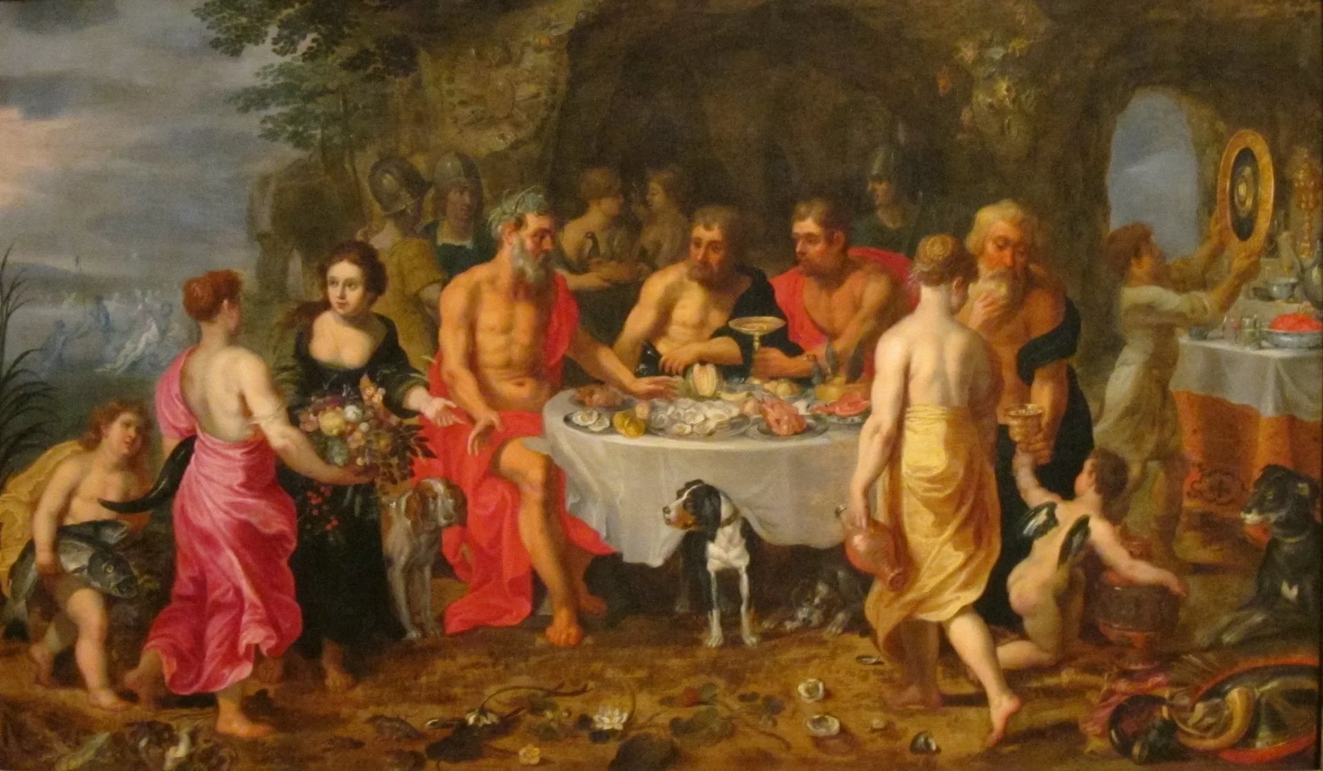 La fête d'Achélous - Jan Brueghel le Jeune image 1 tableau peint à l’huile sur toile