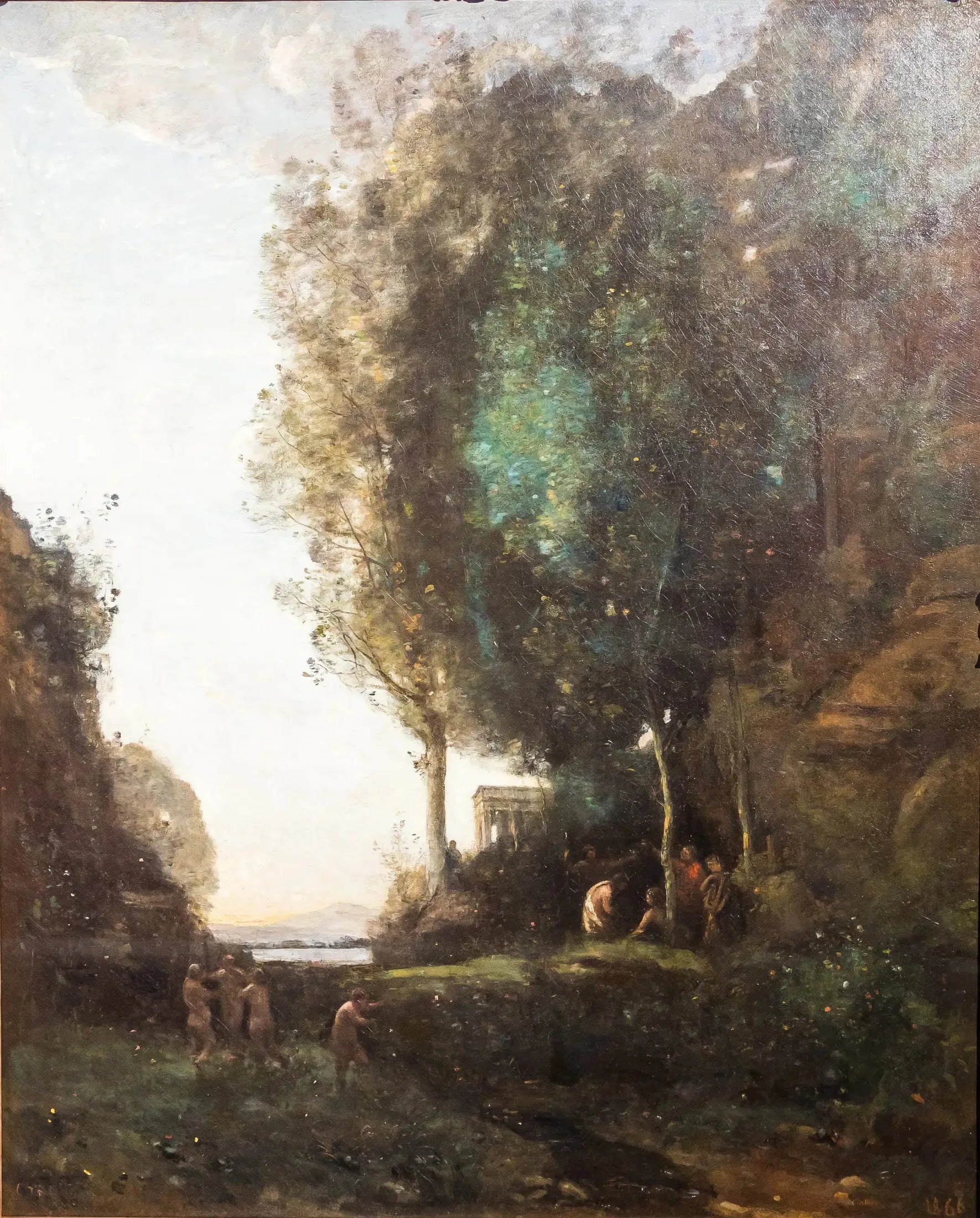 La fête de Bacchus (Le soir) - Jean-Baptiste Camille Corot image 1 reproduction réalisée par Alpha Reproduction