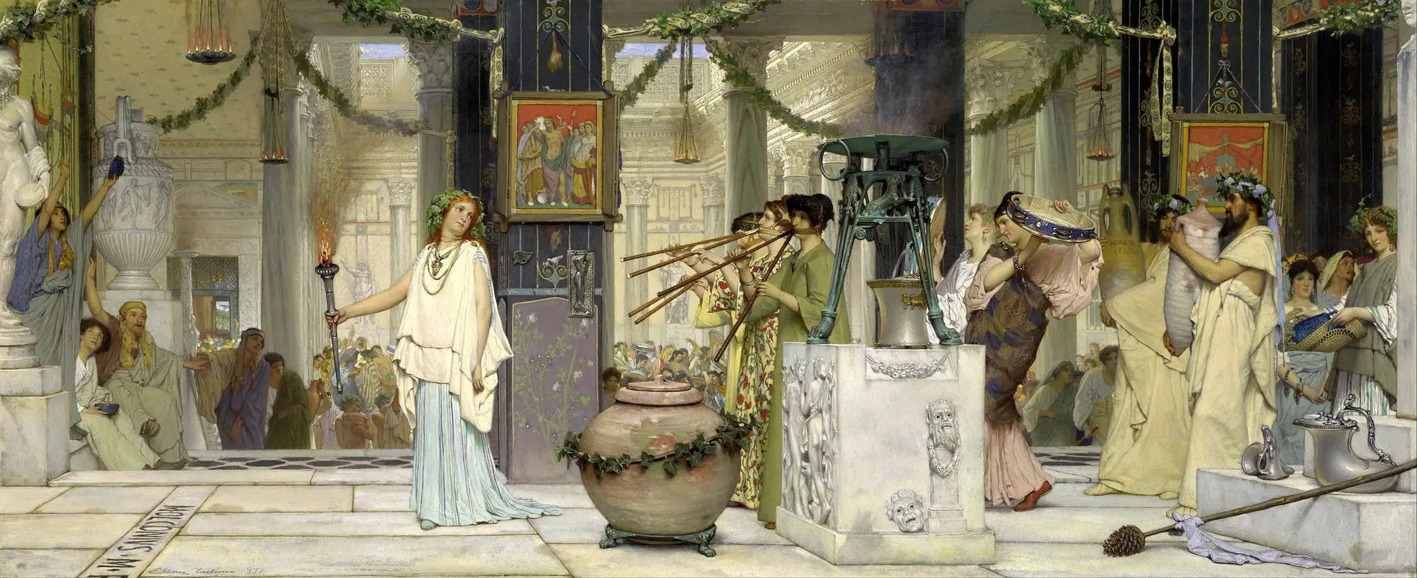 La fête du vintage - Lawrence Alma-Tadema image 1 reproduction d’œuvre d’art à l’huile