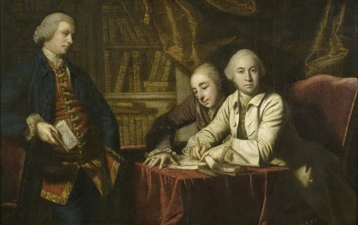 La fête « Out of Town » - Joshua Reynolds image 1 tableau peint à l’huile sur toile