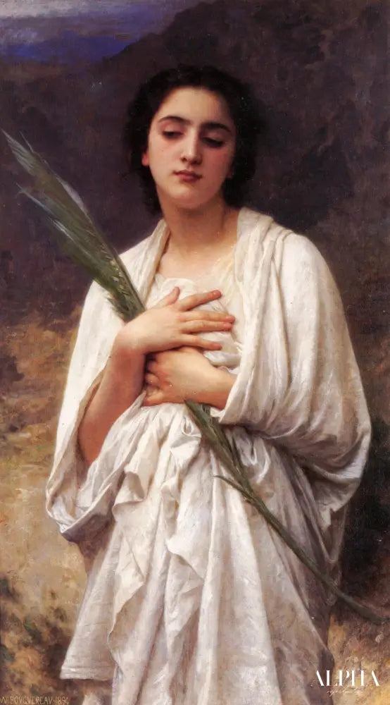 La feuille de palmier - William Bouguereau - Reproductions de tableaux et peintures haut de gamme