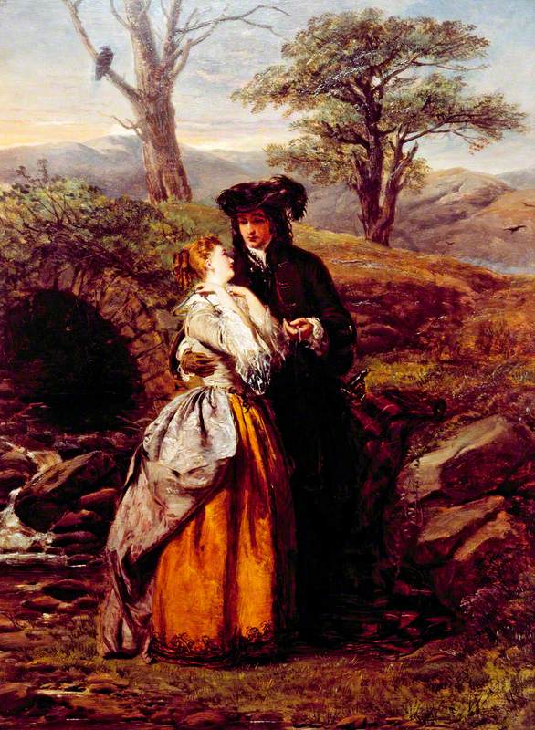 La Fiancée de Lammermoor (d'après le roman de Sir Walter Scott) - William Powell Frith image 1 reproduction réalisée par Alpha Reproduction