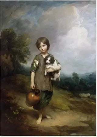 La fille du chalet - Thomas Gainsborough image 1 tableau peint à l’huile sur toile