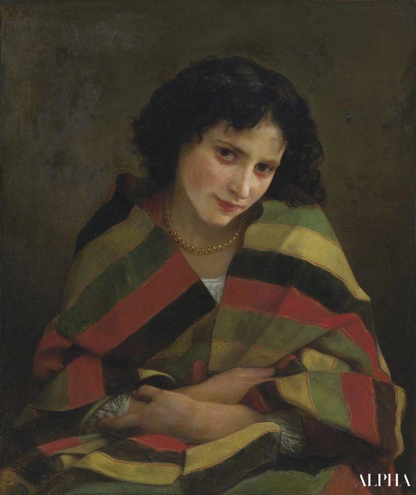 La fille frileuse - William Bouguereau - Reproductions de tableaux et peintures haut de gamme