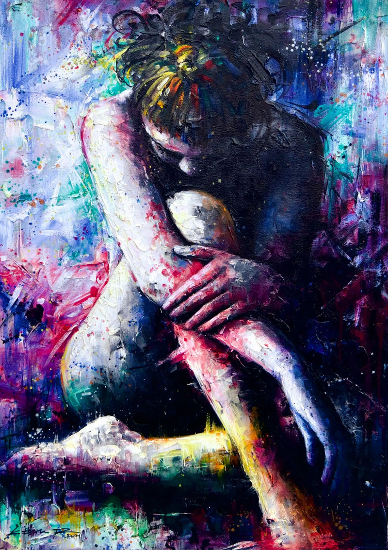 สาวน้อยสีม่วง | 50x70ซม.