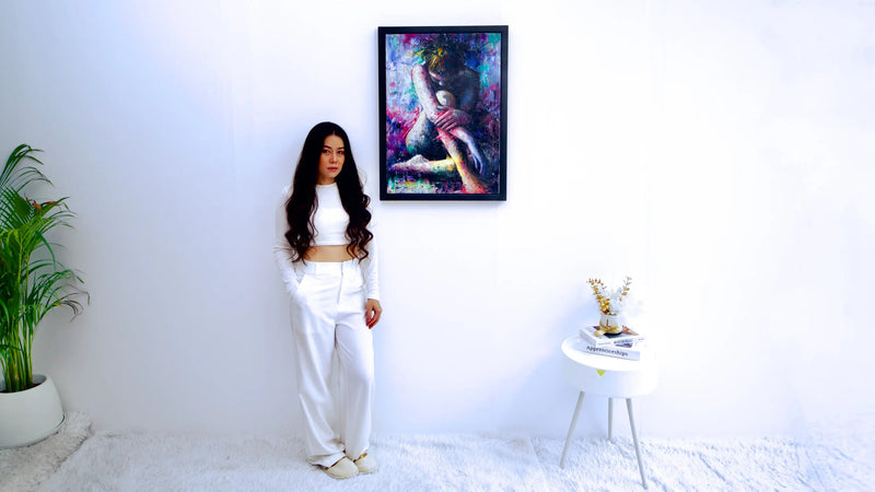 สาวน้อยสีม่วง | 50x70ซม.