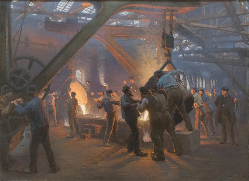 La Fonderie du fer, Burmeister et Wain - Peder Severin Krøyer