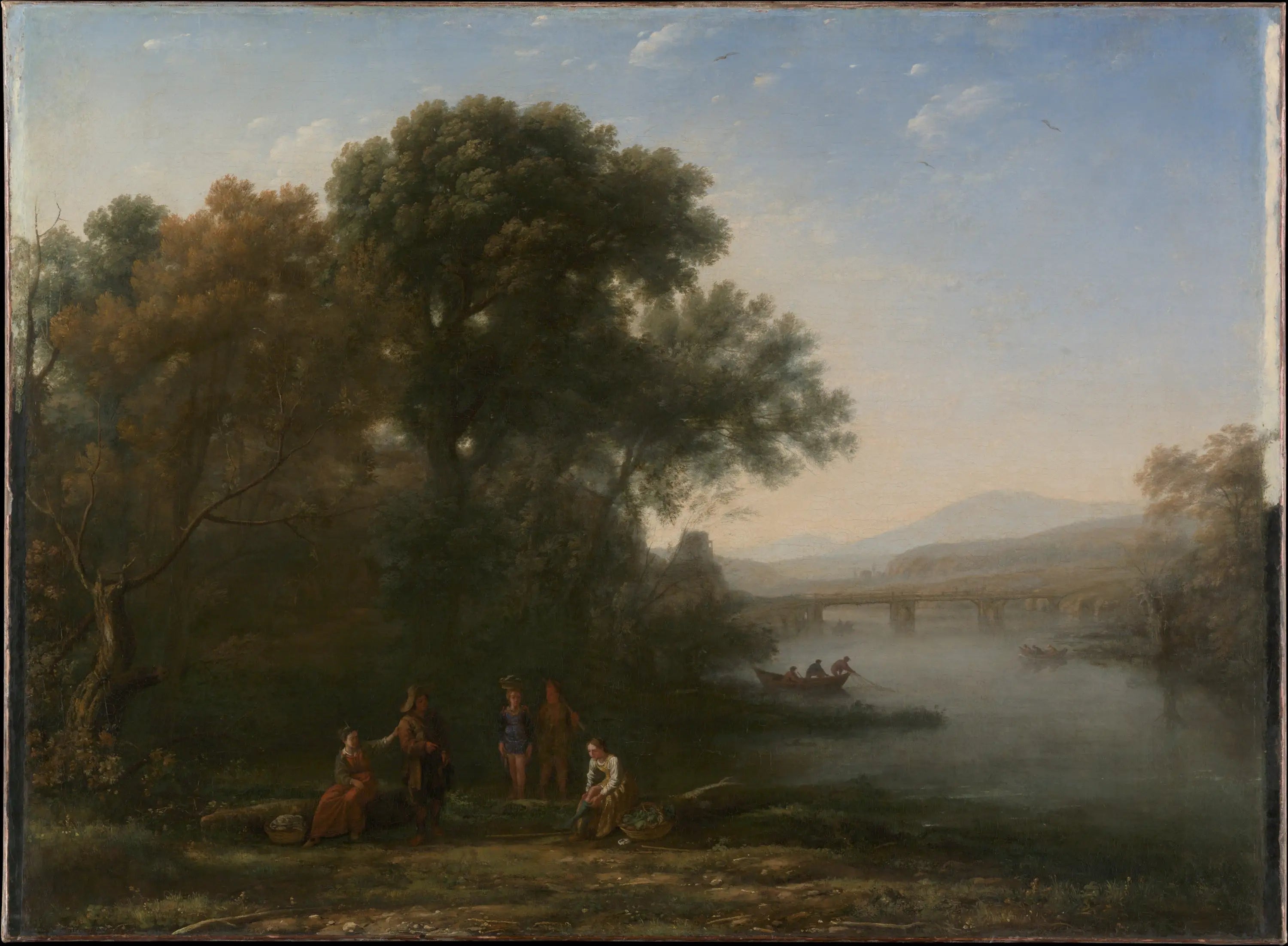 La Ford - Claude Lorrain image 1 reproduction artisanale de tableau