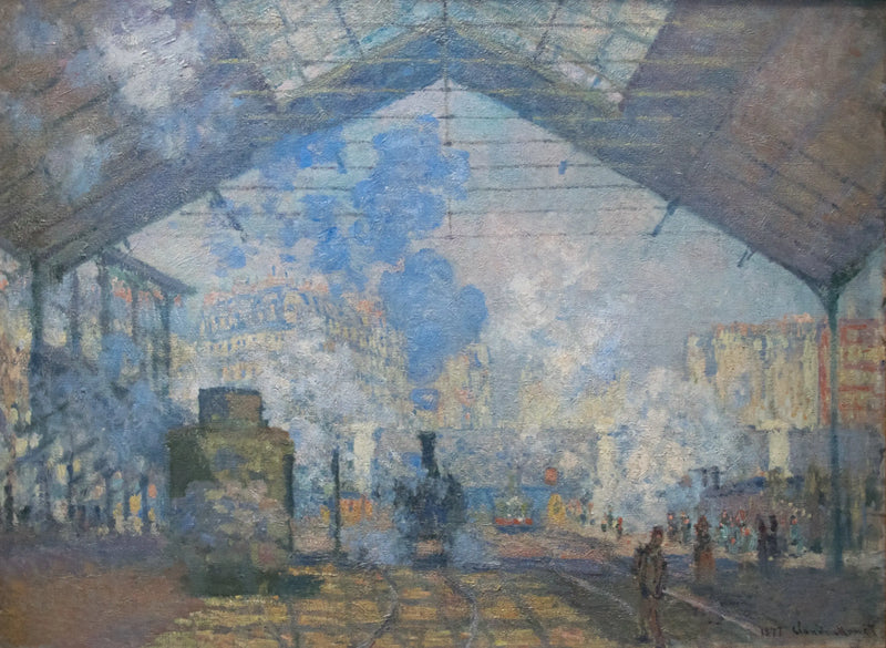 สถานีรถไฟแซงต์-ลาซาร์ - Claude Monet
