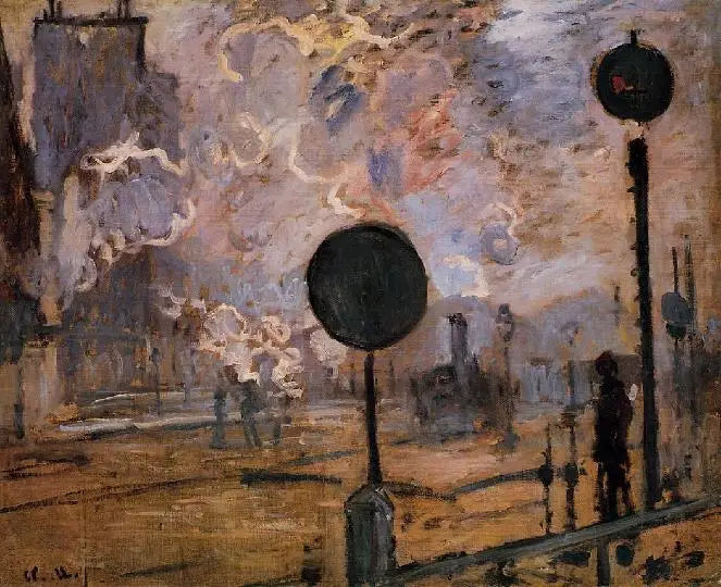 สถานีรถไฟเซนต์-ลาซาร์, สัญญาณ - Claude Monet