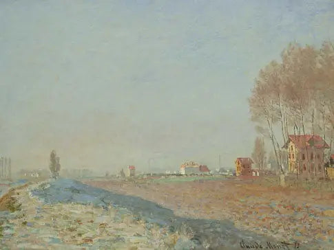 น้ำแข็งบนทุ่งราบโคลอมบ์ - Claude Monet