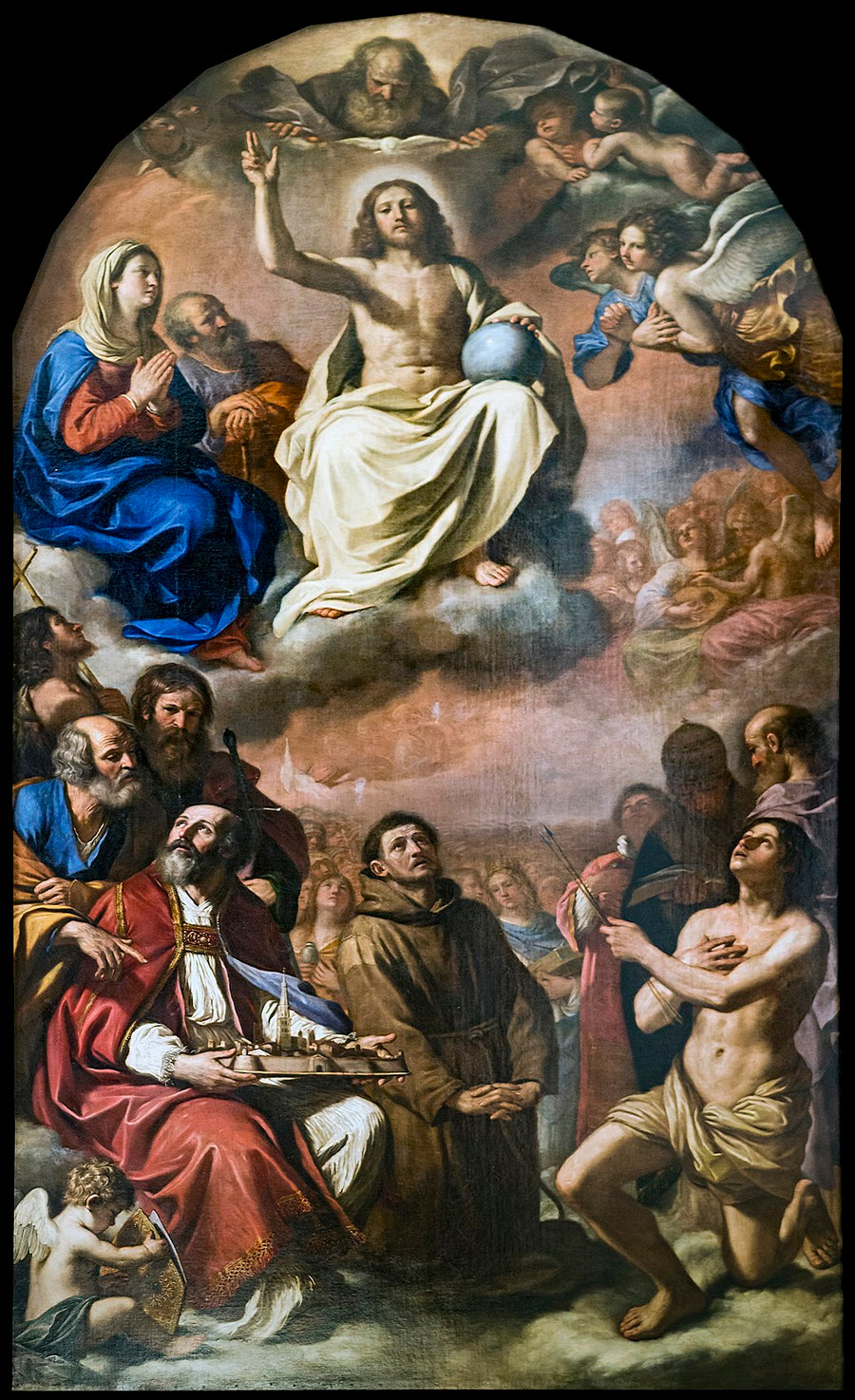 เกียรติยศของเหล่าซานต์ทั้งหลาย. ซานต์ผู้ปกป้องเมืองโมเดน่า - Guercino