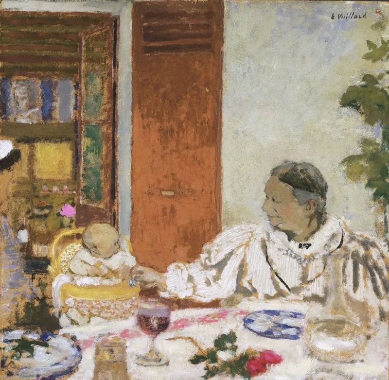 คุณยาย. ที่โต๊ะอาหาร - Édouard Vuillard