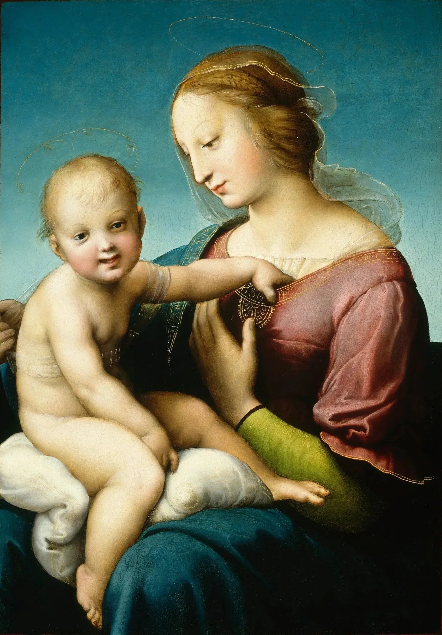 La Grande Madone Cowper - Raphaël Sanzio image 1 copie de tableau peinte à la main