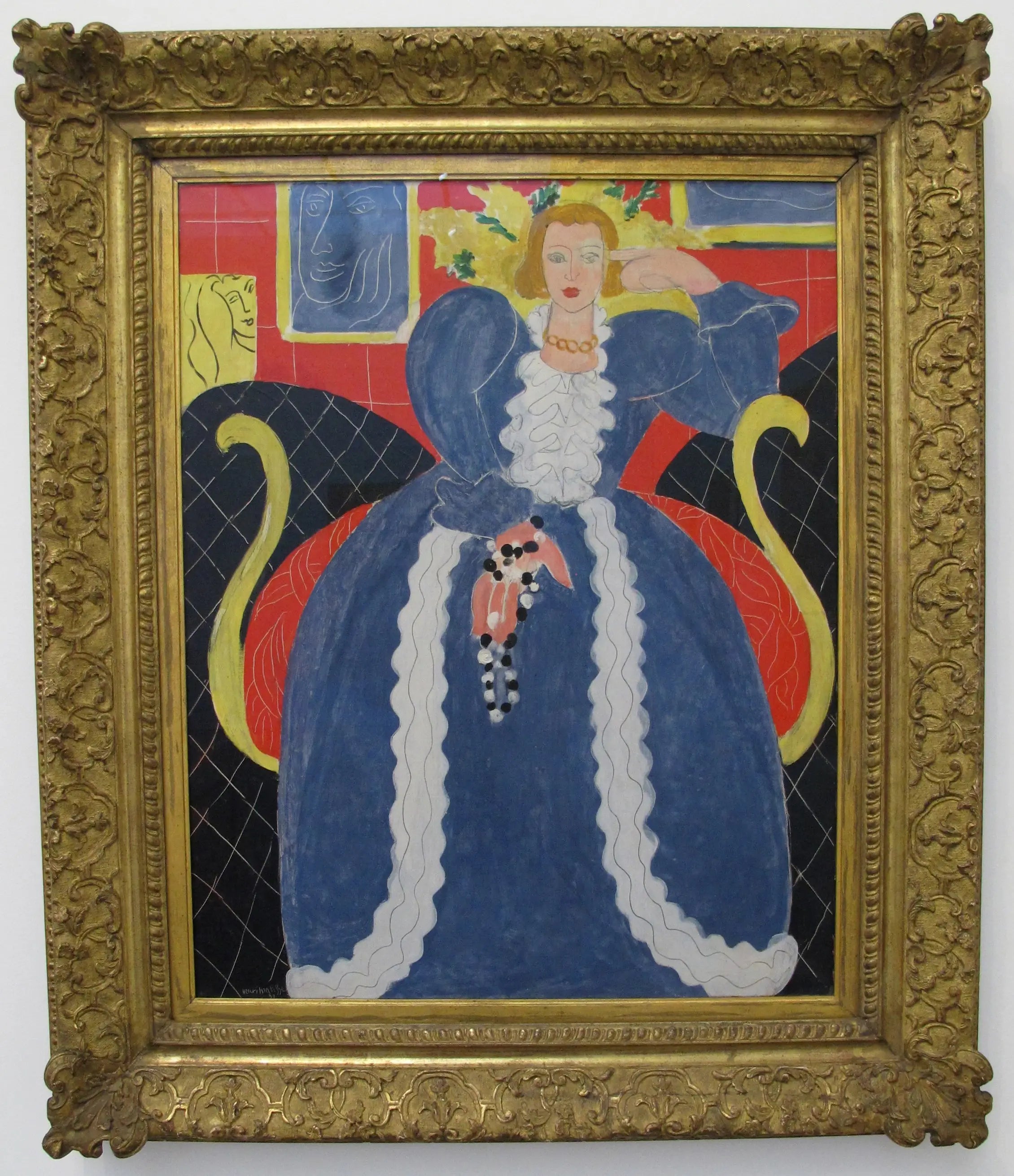 Reproduction du tableau « La Grande Roble bleue et Mimosas - Henri Matisse » par Alpha Reproduction en peinture à l’huile