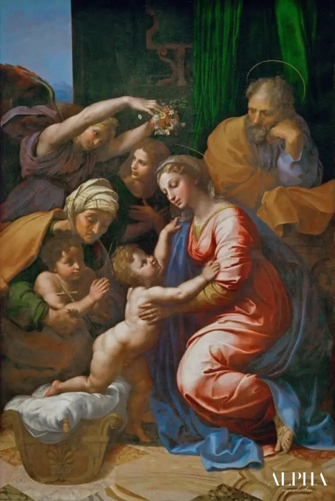 La grande sainte famille de Franz I - Raphaël (peintre) - Reproductions de tableaux et peintures haut de gamme