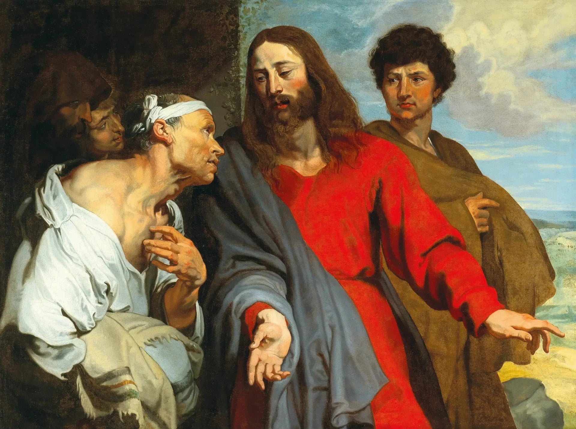 La guérison du paralytique - Antoine van Dyck image 1 reproduction artisanale de tableau