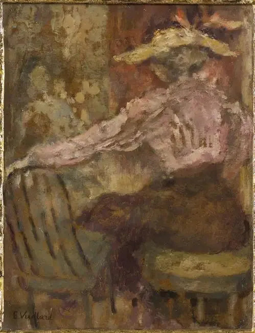 หญิงสาวในเสื้อเชิ้ตสีชมพู - Édouard Vuillard