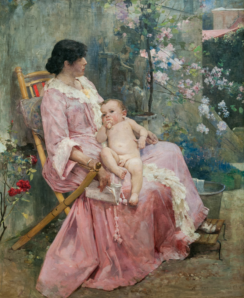 La jeune mère - Arturo Michelena