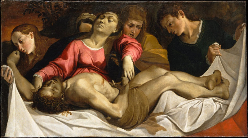 ภาพสวดมนต์บนร่างของพระคริสต์ที่สิ้นพระชนม์ - Ludovico Carracci