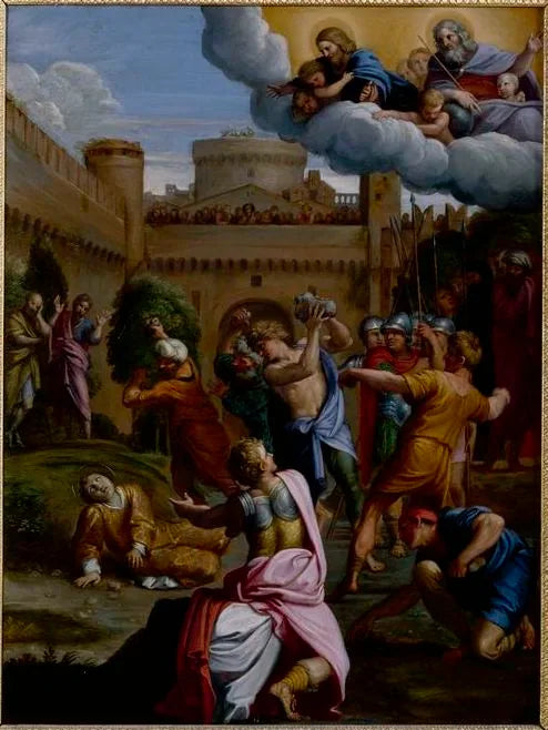 การประหารด้วยหินของนักบุญสเตเฟน - Domenichino