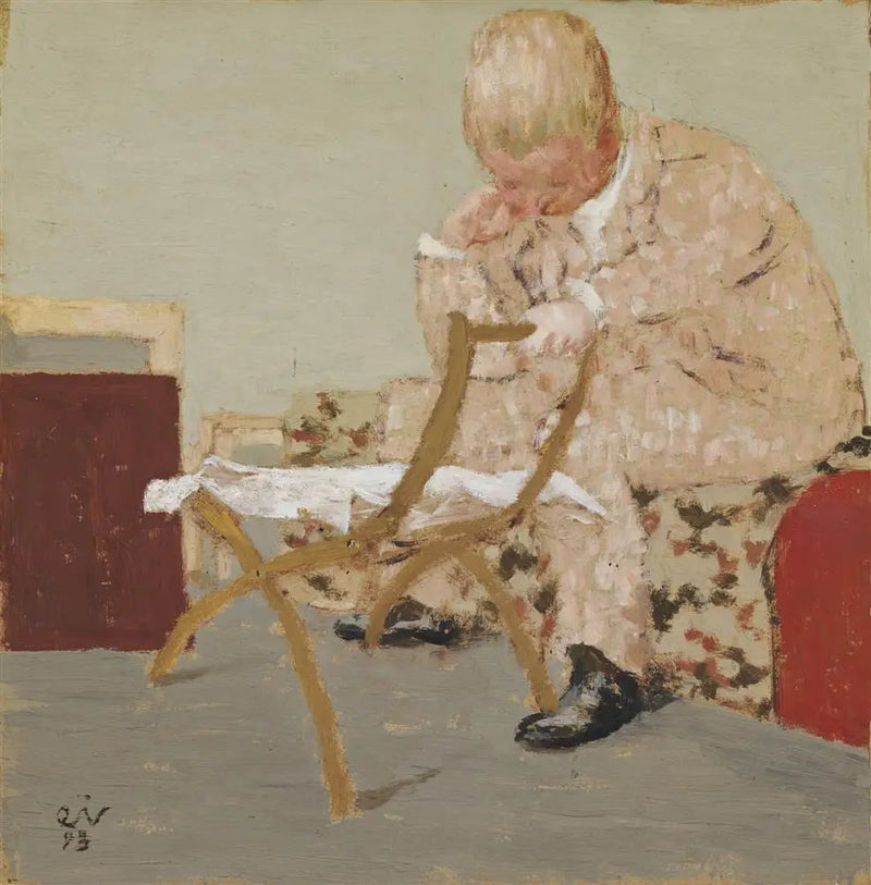 การอ่านหนังสือพิมพ์ - Édouard Vuillard