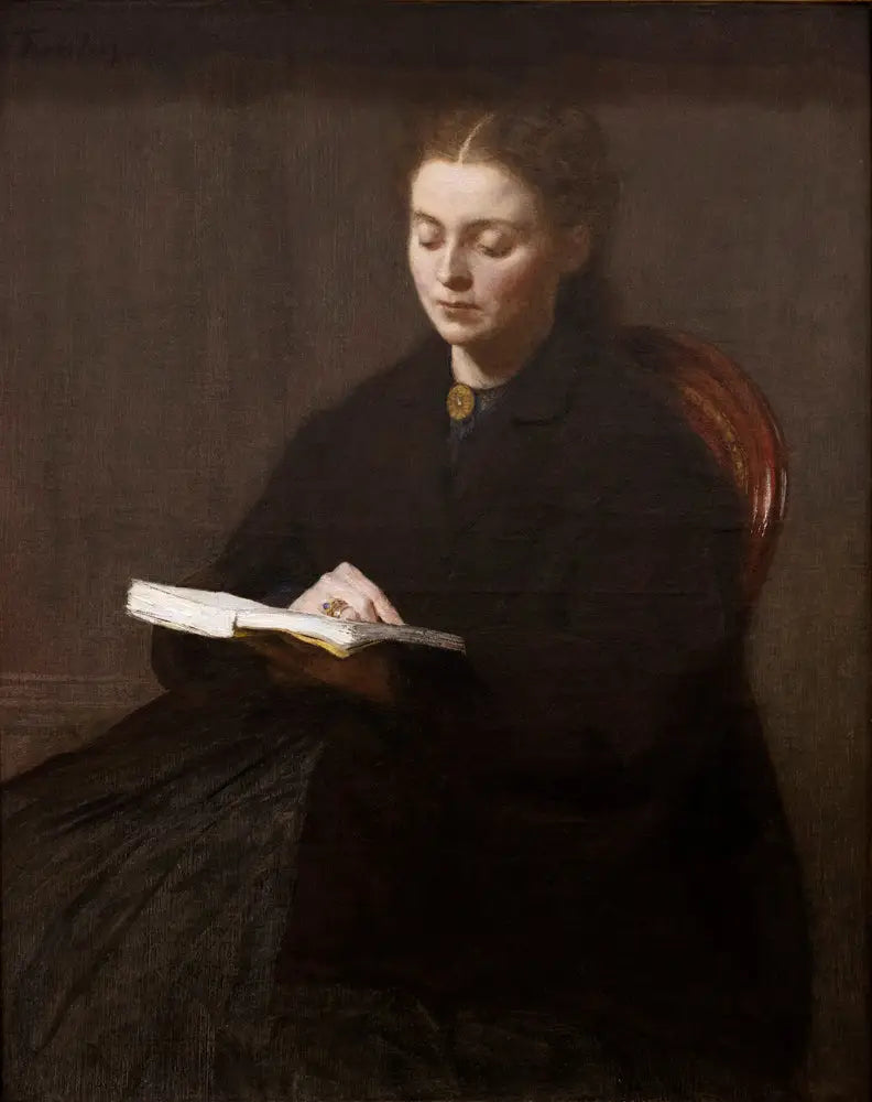 La lecture - Henri Fantin-Latour image 1 reproduction réalisée par Alpha Reproduction