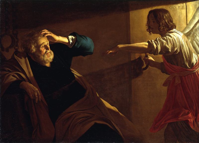การปล่อยนักบุญเปโตรจากคุกโดยเทวดา - Gerrit van Honthorst