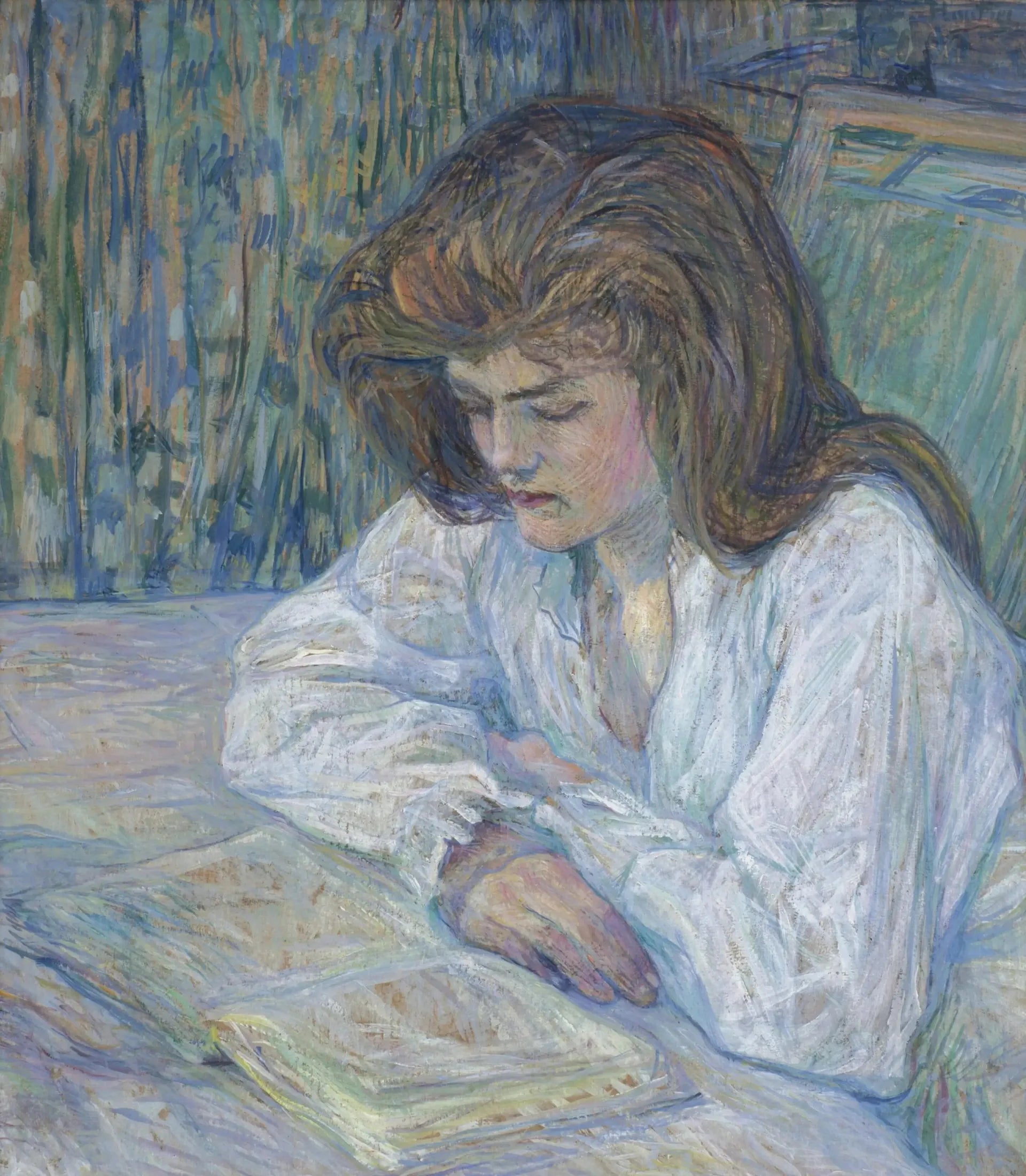 La liseuse - Henri de Toulouse-Lautrec image 1 reproduction artisanale de tableau