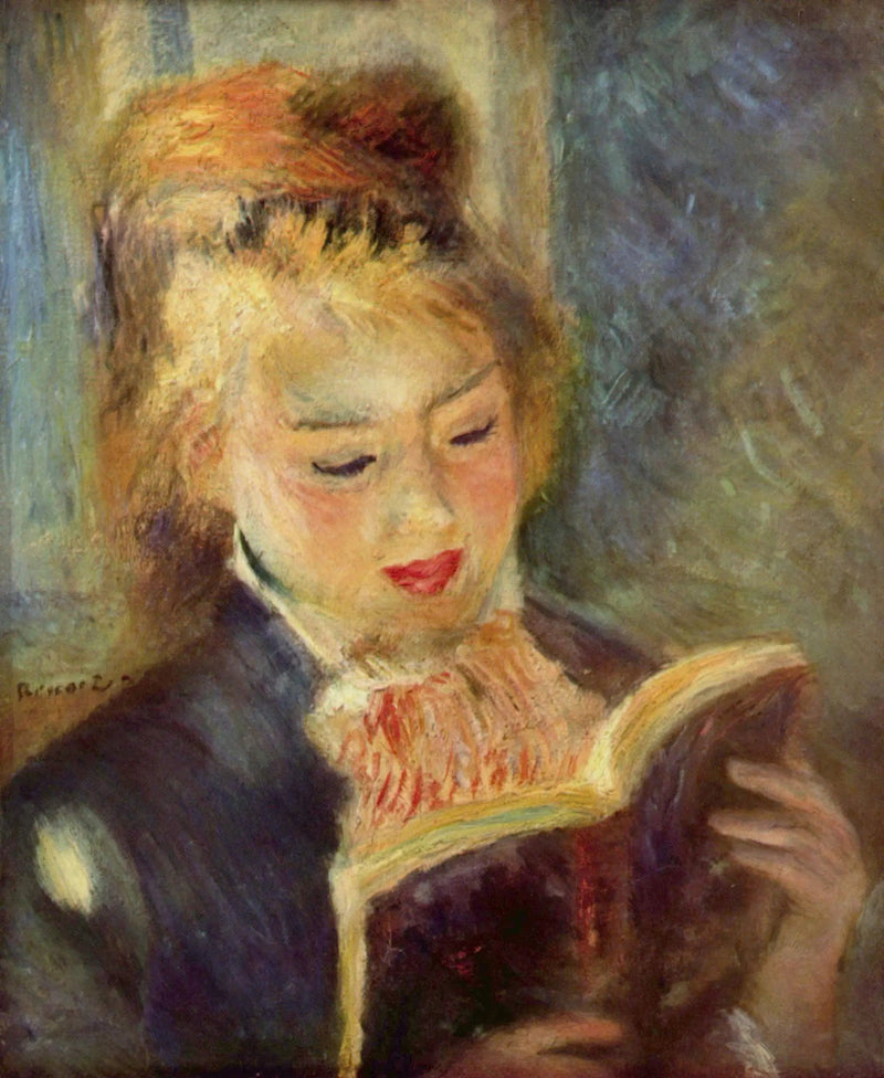 หญิงสาวอ่านหนังสือ - ปิแอร์-อ็อกสต์ เรอนัวร์