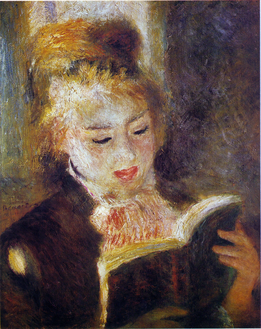 หญิงสาวอ่านหนังสือ - ปิแอร์-อ็อกสต์ เรอนัวร์