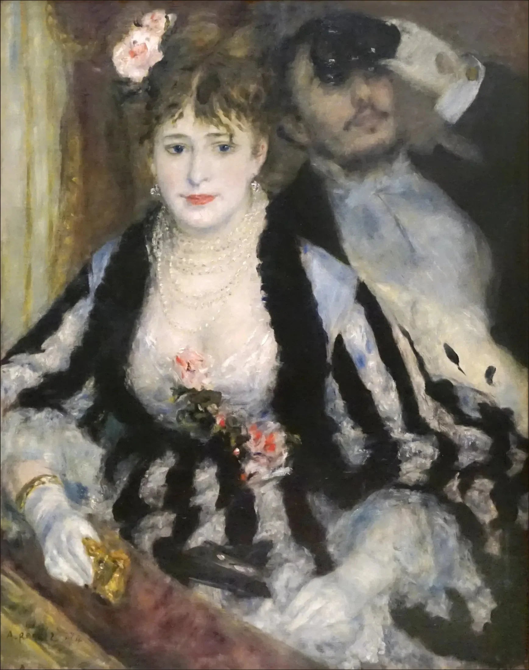 La Loge - Pierre-Auguste Renoir image 1 reproduction d’œuvre d’art à l’huile
