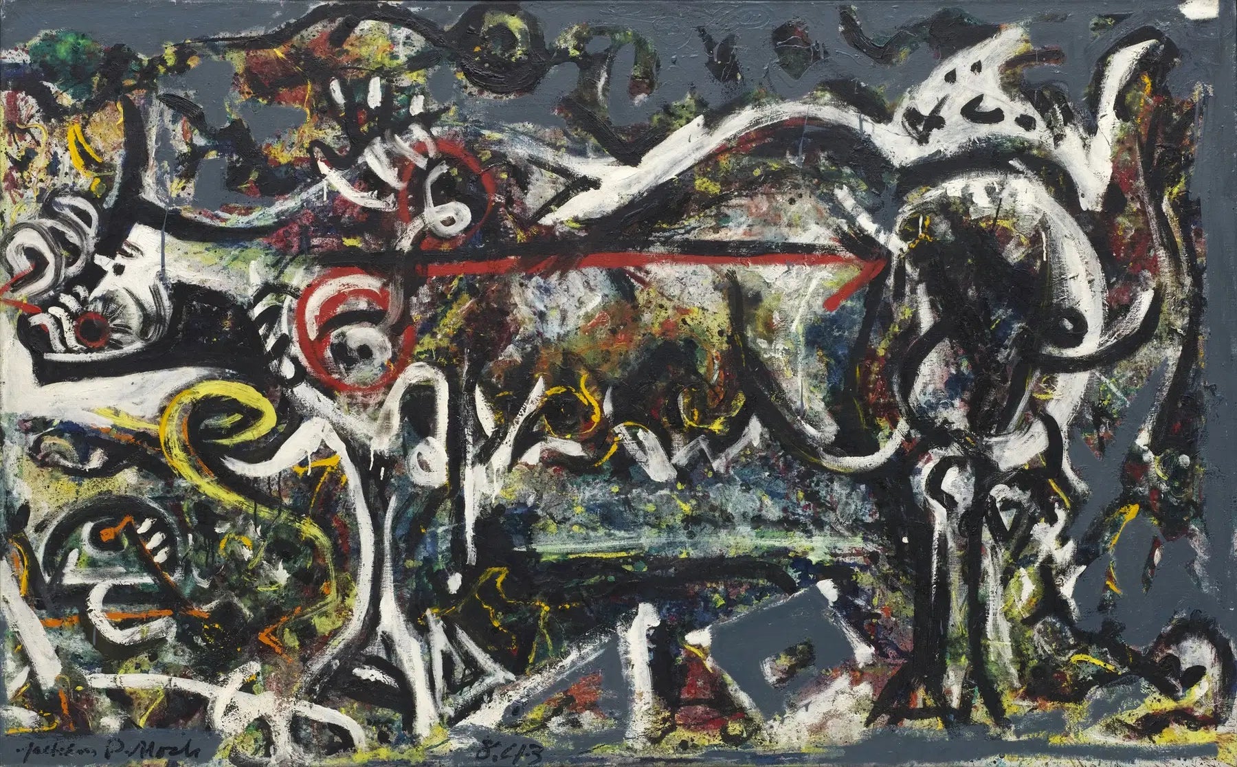 La Louve - Jackson Pollock image 1 copie peinte à la main à l’huile