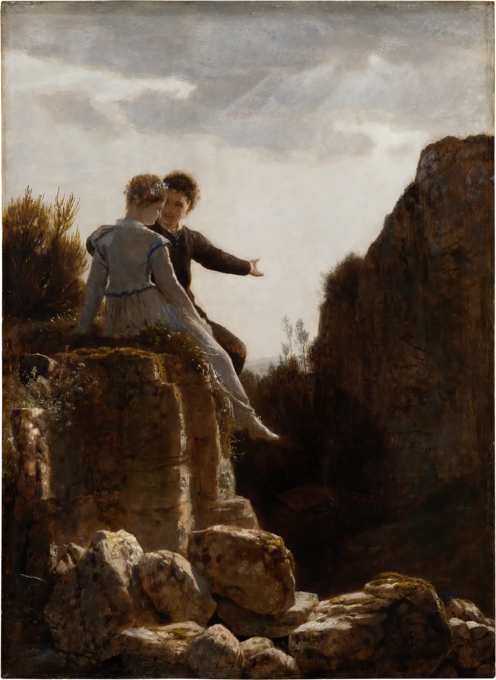 La lune de miel - Arnold Böcklin image 1 copie peinte à la main à l’huile