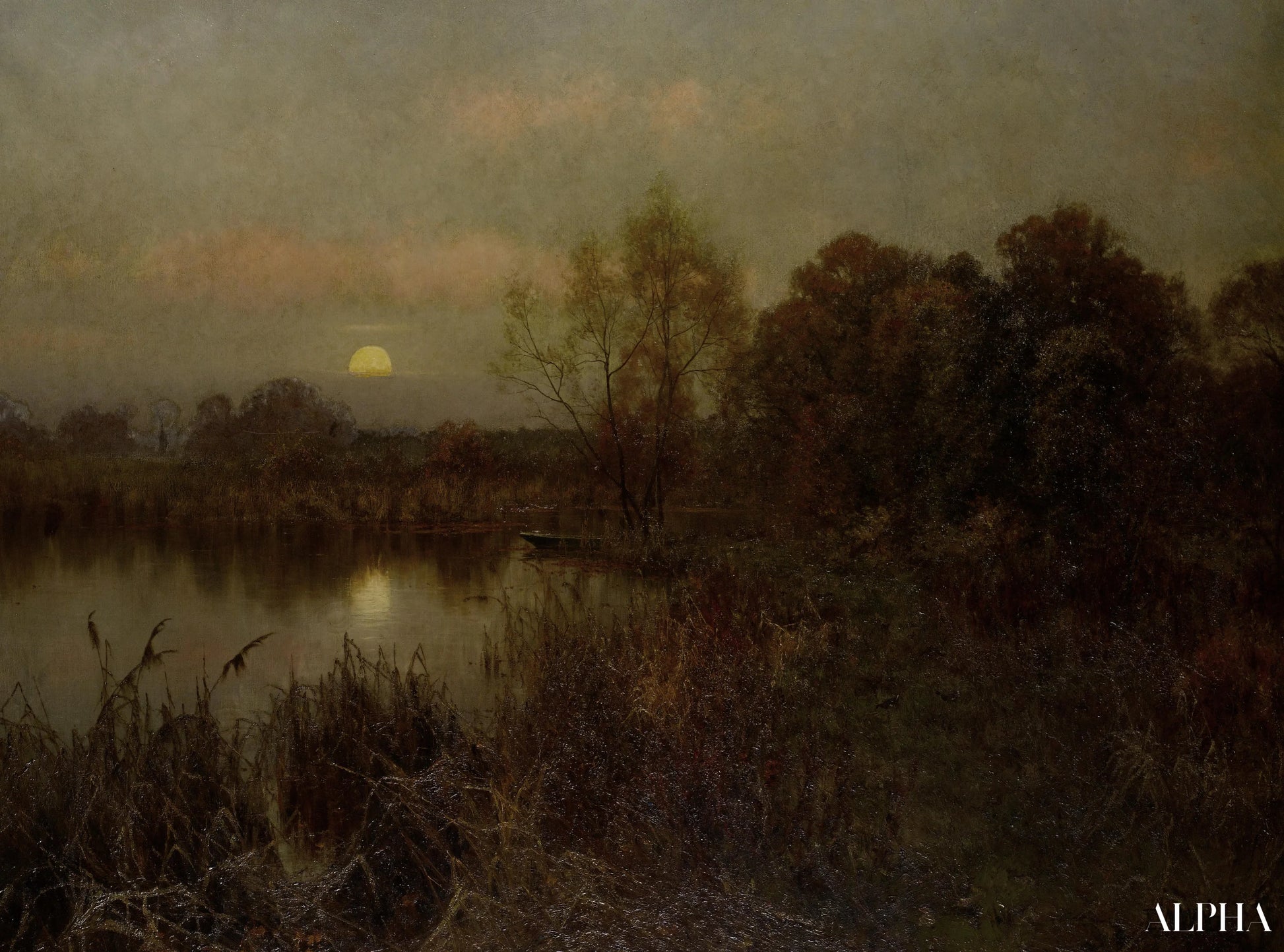 La lune montante - Edward Wilkins Waite - Reproductions de tableaux et peintures haut de gamme