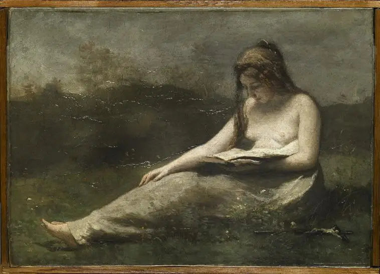 La Madeleine lisant - Jean-Baptiste Camille Corot image 1 copie peinte à la main à l’huile