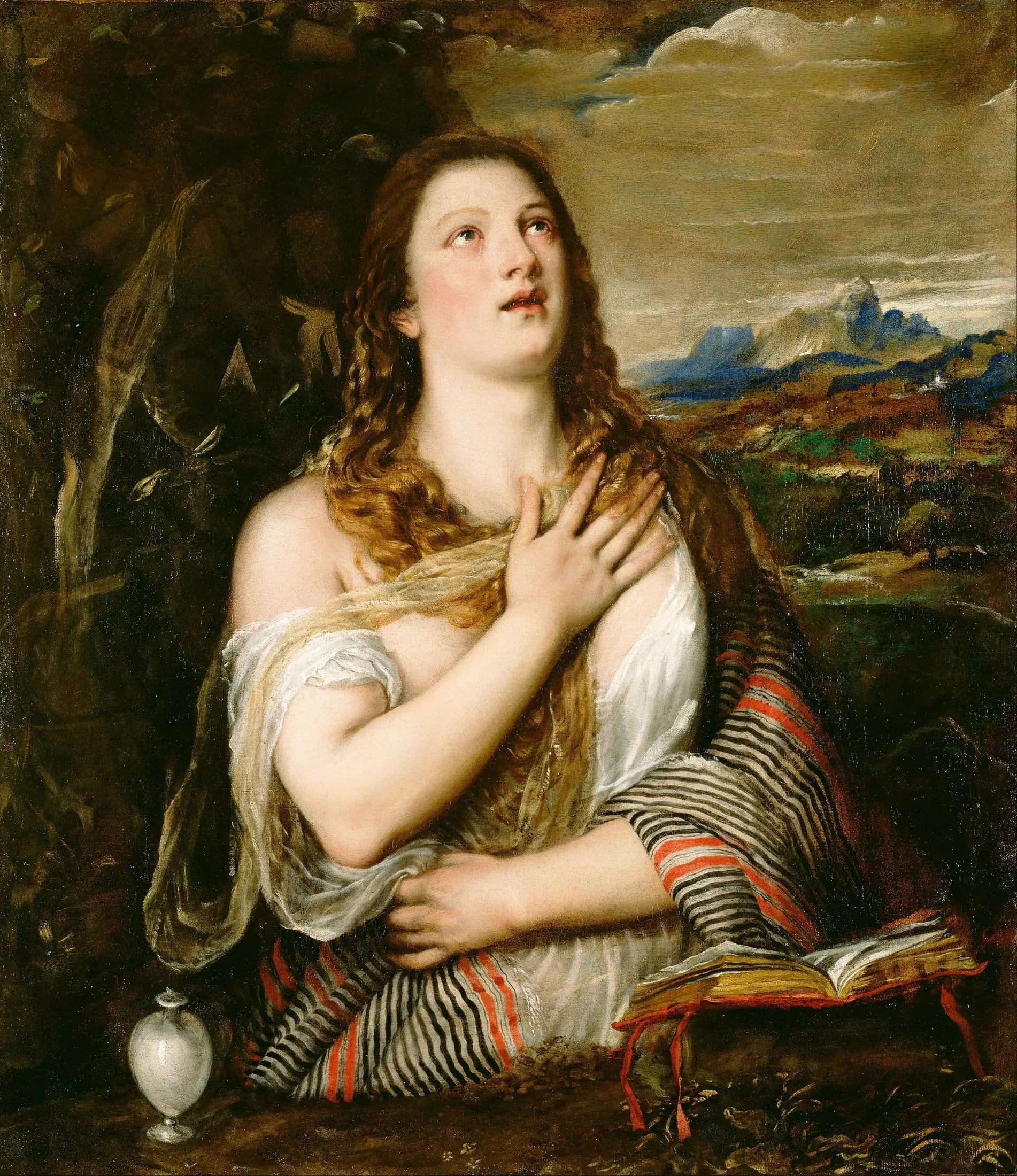 La Madeleine pénitente - Titian image 1 reproduction artisanale de tableau