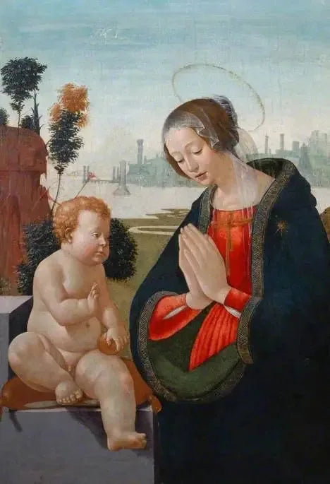 พระแม่มารีย์ทรงบูชาพระเยาว์ - Domenico Ghirlandaio