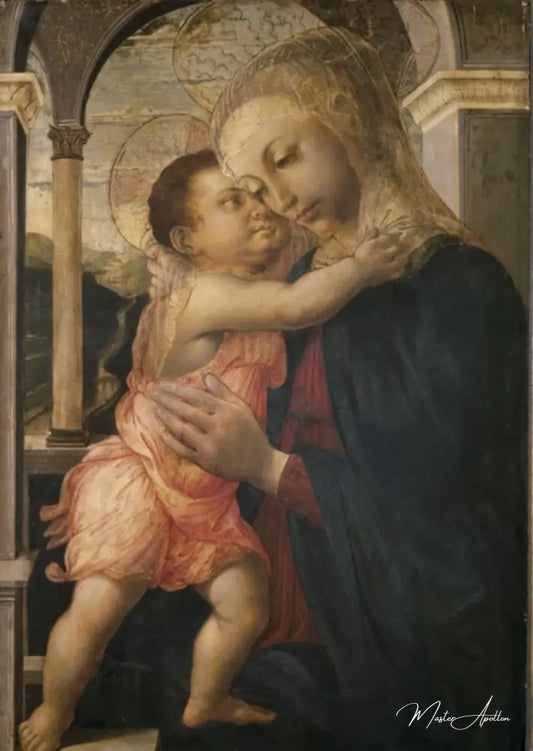 La Madone et l'enfant - Sandro Botticelli - Reproductions de tableaux et peintures haut de gamme